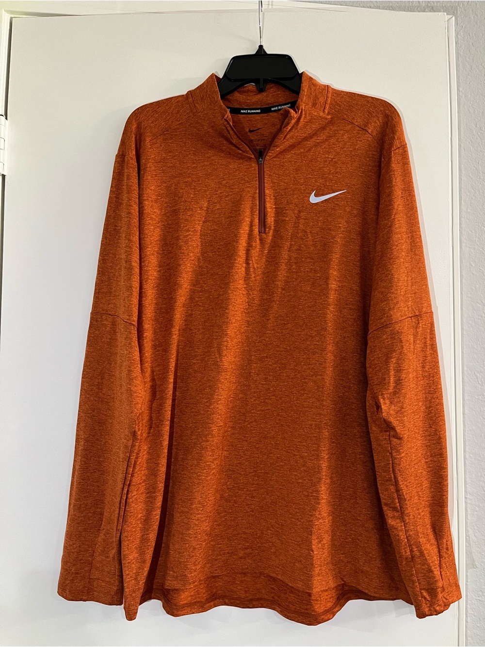 Nike Element Dri-FIT Half Zip Running Pullover Men's XL Orange